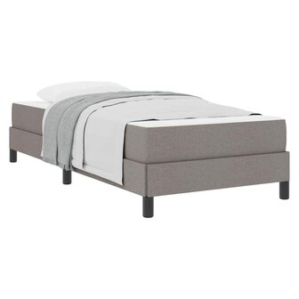 Boxspring bed met matras Taupe 90 x 190 cm Stof 3
