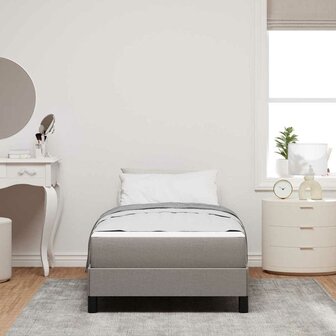Boxspring bed met matras Taupe 90 x 190 cm Stof 5