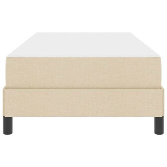 Boxspring bed met matras Cr&egrave;me 90 x 190 cm Stof 7