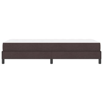 Boxspring bed met matras Donkerbruin 90 x 200 cm Stof 8