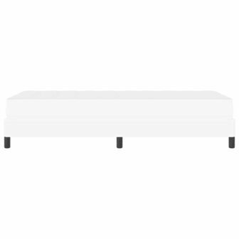 Bed met matras Zuiverwit 90 x 200 cm Kunstleer 8