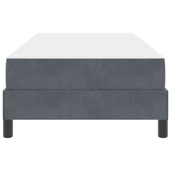 Boxspringbed met matras Donkergrijs 80 x 200 cm Fluweel 7