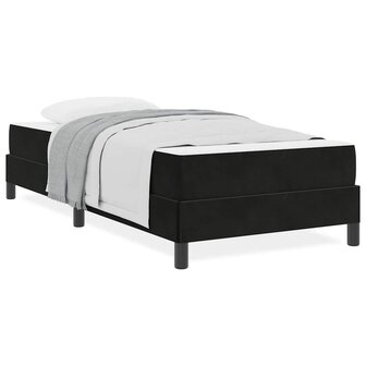 Boxspringbed met matras met matras Zwart 80 x 200 cm Fluweel 4