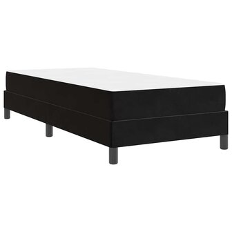 Boxspringbed met matras met matras Zwart 80 x 200 cm Fluweel 9