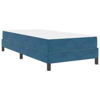 Boxspringbed met matras Donkerblauw 90 x 200 cm Fluweel 9