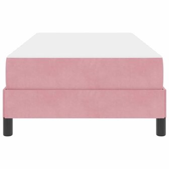 Boxspringbed met matras met matras Roze 90 x 200 cm Fluweel 7