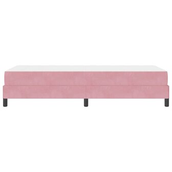 Boxspringbed met matras met matras Roze 90 x 200 cm Fluweel 8