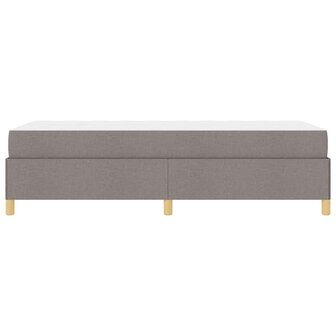 Boxspring bed met matras Taupe en Bruin en Wit 80 x 200 cm Stof 8