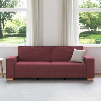 3-zitsbank Wijnrood 180 cm Stof 3