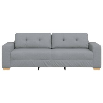 3-zitsbank lichtgrijs 180 cm stof 4