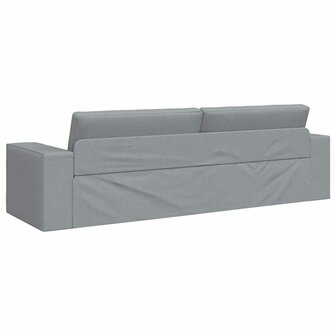 Vloersofa Bed Lichtgrijs 245 x 78 x 77 cm Stof 7