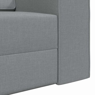 Vloersofa Bed Lichtgrijs 245 x 78 x 77 cm Stof 9