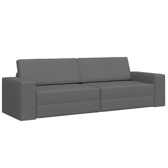 Vloersofa Bed Donkergrijs 245 x 78 x 77 cm Stof 2