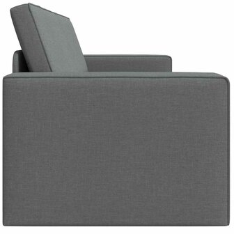 Vloersofa Bed Donkergrijs 245 x 78 x 77 cm Stof 6