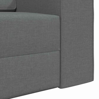 Vloersofa Bed Donkergrijs 245 x 78 x 77 cm Stof 9