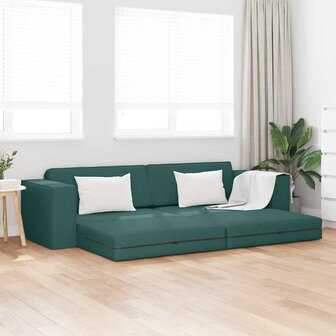 Vloersofa Bed Donkergroen 245 x 78 x 77 cm Stof 1