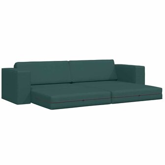 Vloersofa Bed Donkergroen 245 x 78 x 77 cm Stof 4