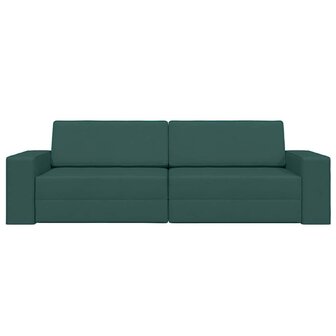 Vloersofa Bed Donkergroen 245 x 78 x 77 cm Stof 5