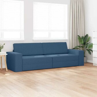 Vloersofa Bed Marineblauw 245 x 78 x 77 cm Stof 3