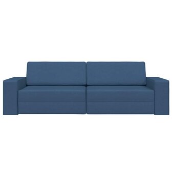 Vloersofa Bed Marineblauw 245 x 78 x 77 cm Stof 5