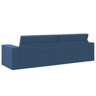 Vloersofa Bed Marineblauw 245 x 78 x 77 cm Stof 7