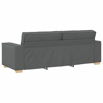 Bankstel met kussen 3 pcs Grijs 220 x 78 x 84 cm Stof 9