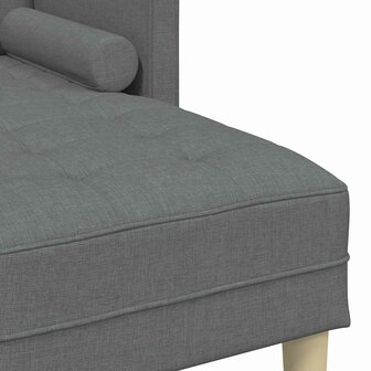 Bankstel 2 pcs Donkergrijs 173 x 131 x 67 cm Stof 9