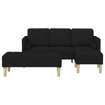 Bankstel 2 pcs Zwart 173 x 131 x 67 cm Stof 4