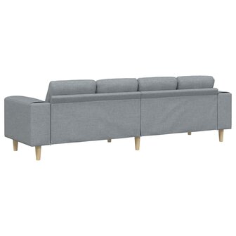 Bankstel Lichtgrijs Stof 6