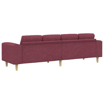 Bankstel Wijnrood Stof 6