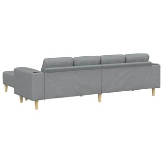 Bankstel 3 pcs Lichtgrijs Stof 6