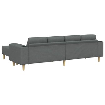 Bankstel 3 pcs Donkergrijs Stof 6