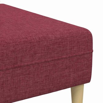 Bankstel 3 pcs Wijnrood Stof 8