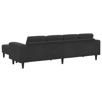 Bankstel 3 pcs Zwart Fluweel 6
