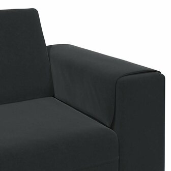 Bankstel 3 pcs Zwart Fluweel 7