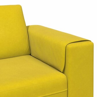 Bankstel 3 pcs Geel Fluweel 7