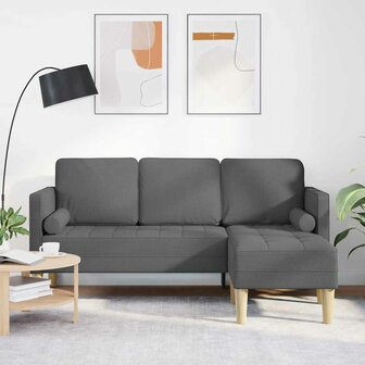 Bankstel Donkergrijs 173 x 131 x 67 cm Stof 1
