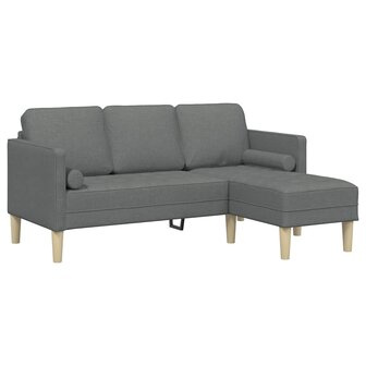 Bankstel Donkergrijs 173 x 131 x 67 cm Stof 2