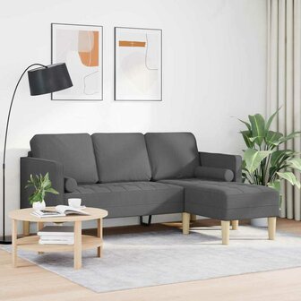 Bankstel Donkergrijs 173 x 131 x 67 cm Stof 3