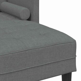 Bankstel Donkergrijs 173 x 131 x 67 cm Stof 7