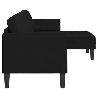 Bankstel Zwart 173 x 131 x 67 cm Stof 5