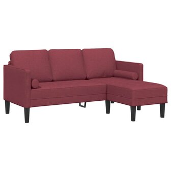 Bankstel Wijnrood 173 x 131 x 67 cm Stof 2