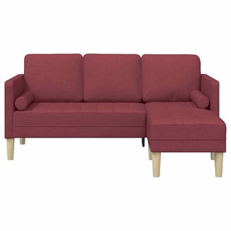 Bankstel Wijnrood 173 x 131 x 67 cm Stof 4