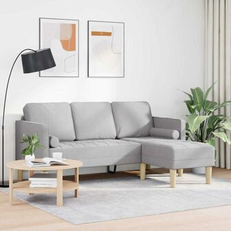 Bankstel Wolken grijs 173 x 131 x 67 cm Stof 3