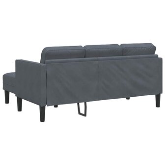 Bankstel Donkergrijs 173 x 131 x 67 cm Fluweel 6
