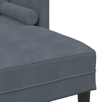 Bankstel Donkergrijs 173 x 131 x 67 cm Fluweel 7