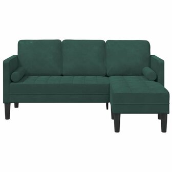 Bankstel Donkergroen 173 x 131 x 67 cm Fluweel 4