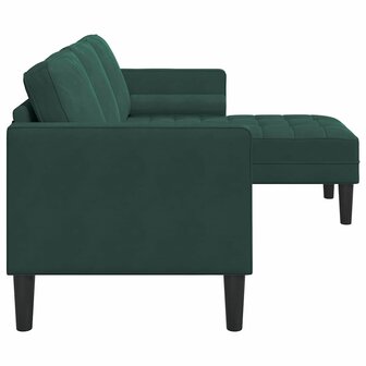 Bankstel Donkergroen 173 x 131 x 67 cm Fluweel 5