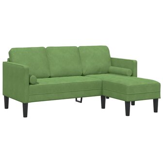Bankstel Lichtgroen 173 x 131 x 67 cm Fluweel 2
