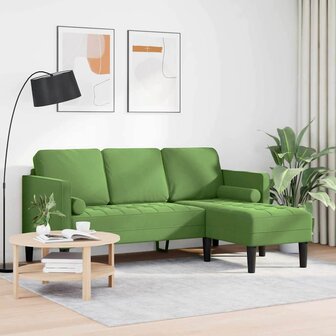 Bankstel Lichtgroen 173 x 131 x 67 cm Fluweel 3